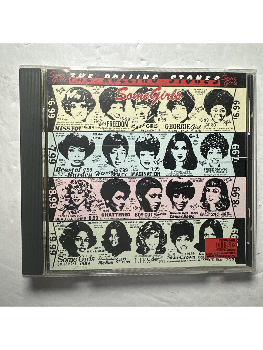 ROLLING STONES SOME GIRLS CD 1978 ALBUM EXCELLENT COND DISC MISS YOU RESPECTABLE